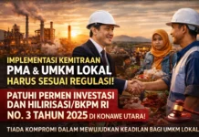Kemitraan PMA dan UMKM Lokal di Konawe Utara Harus Mengacu Permen Investasi dan Hilirisasi/BKPM RI Nomor 3 Tahun 2025