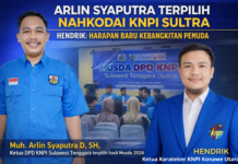 ARLIN SYAPUTRA TERPILIH NAHKODAI KNPI SULTRA, HENDRIK: HARAPAN BARU KEBANGKITAN PEMUDA